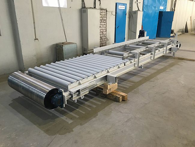 Конвейерный ролик Г-127х380-9х14 (РОЖ. наклонный)